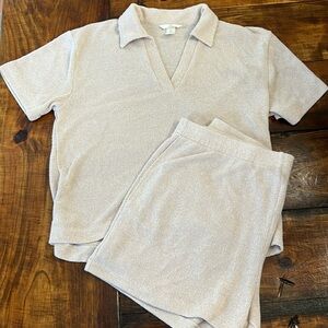 H&M 2 piece short set